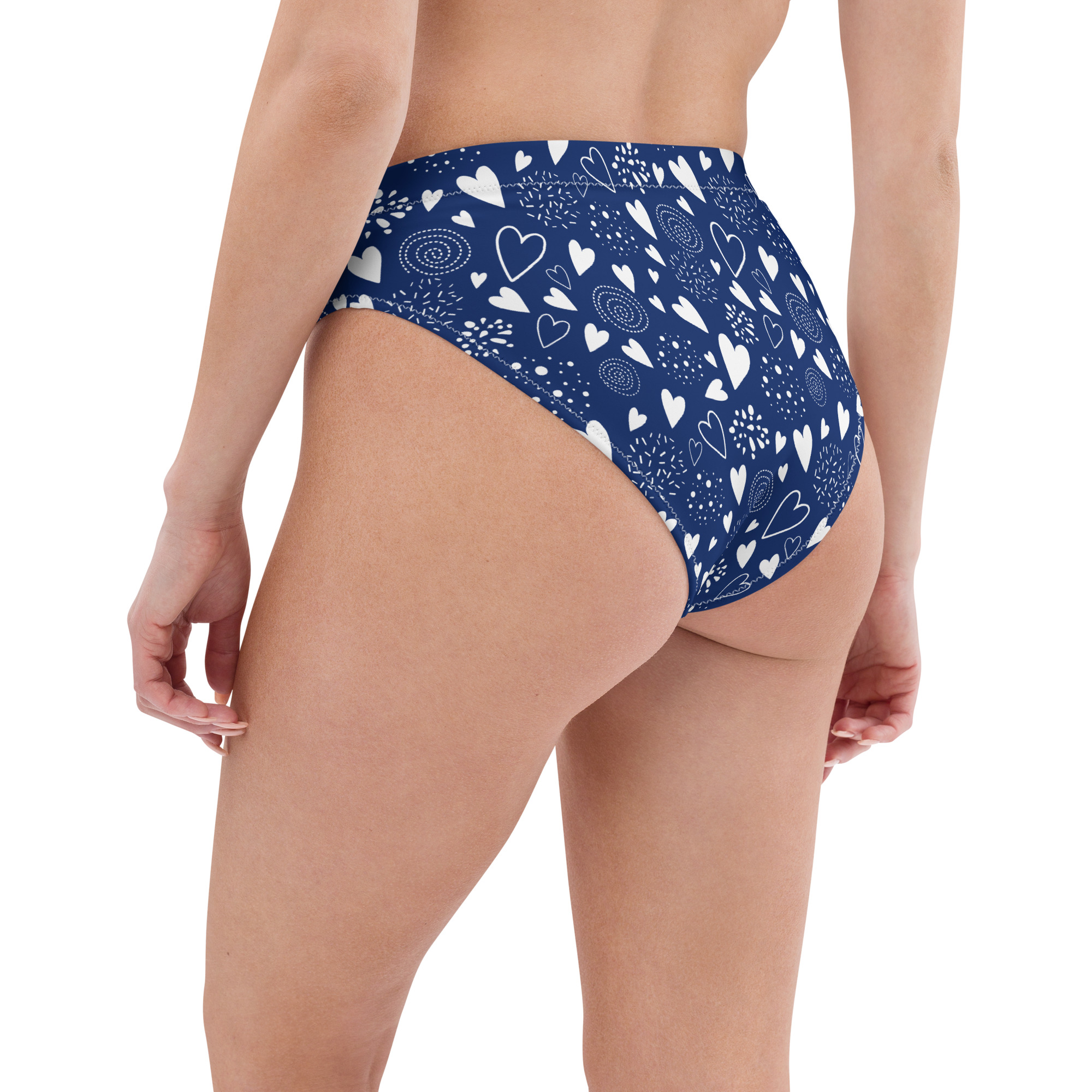 Bas de maillot de bain Cœurs Bleu – Image 6