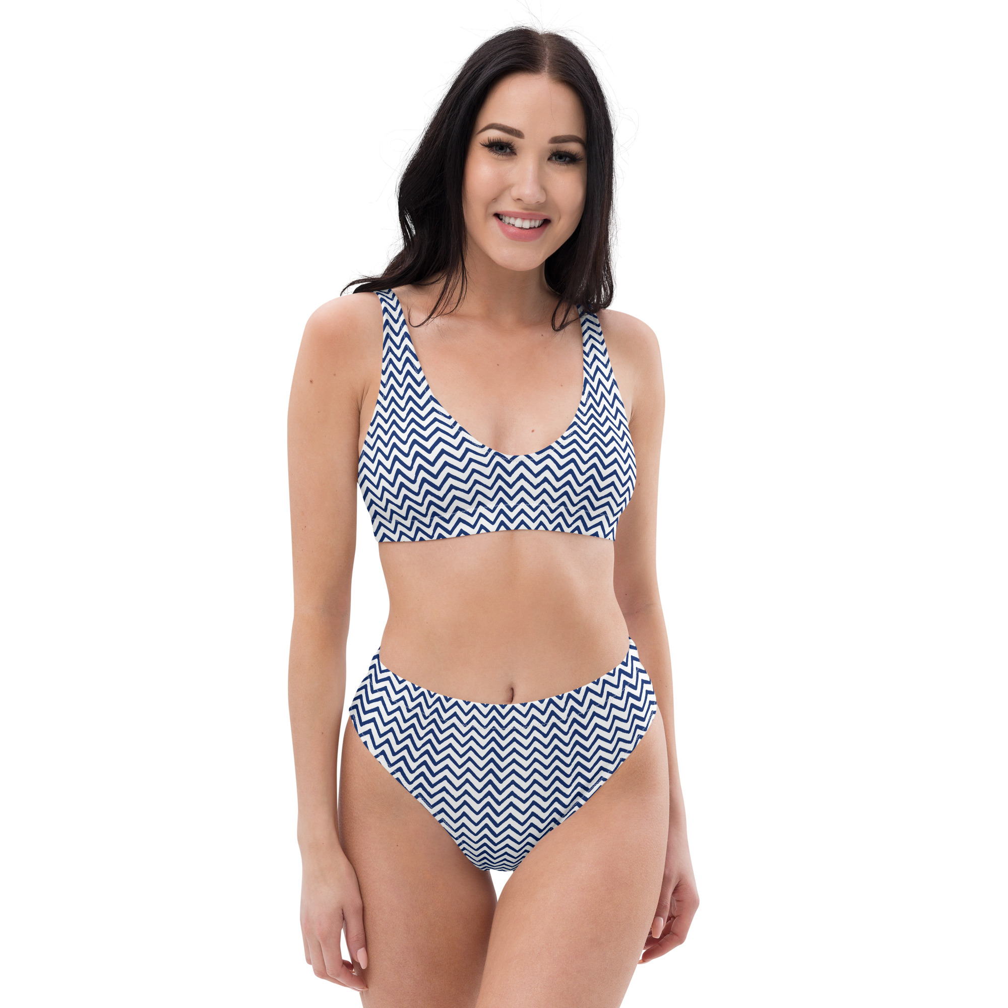 Maillot de bain taille haute ZigZag