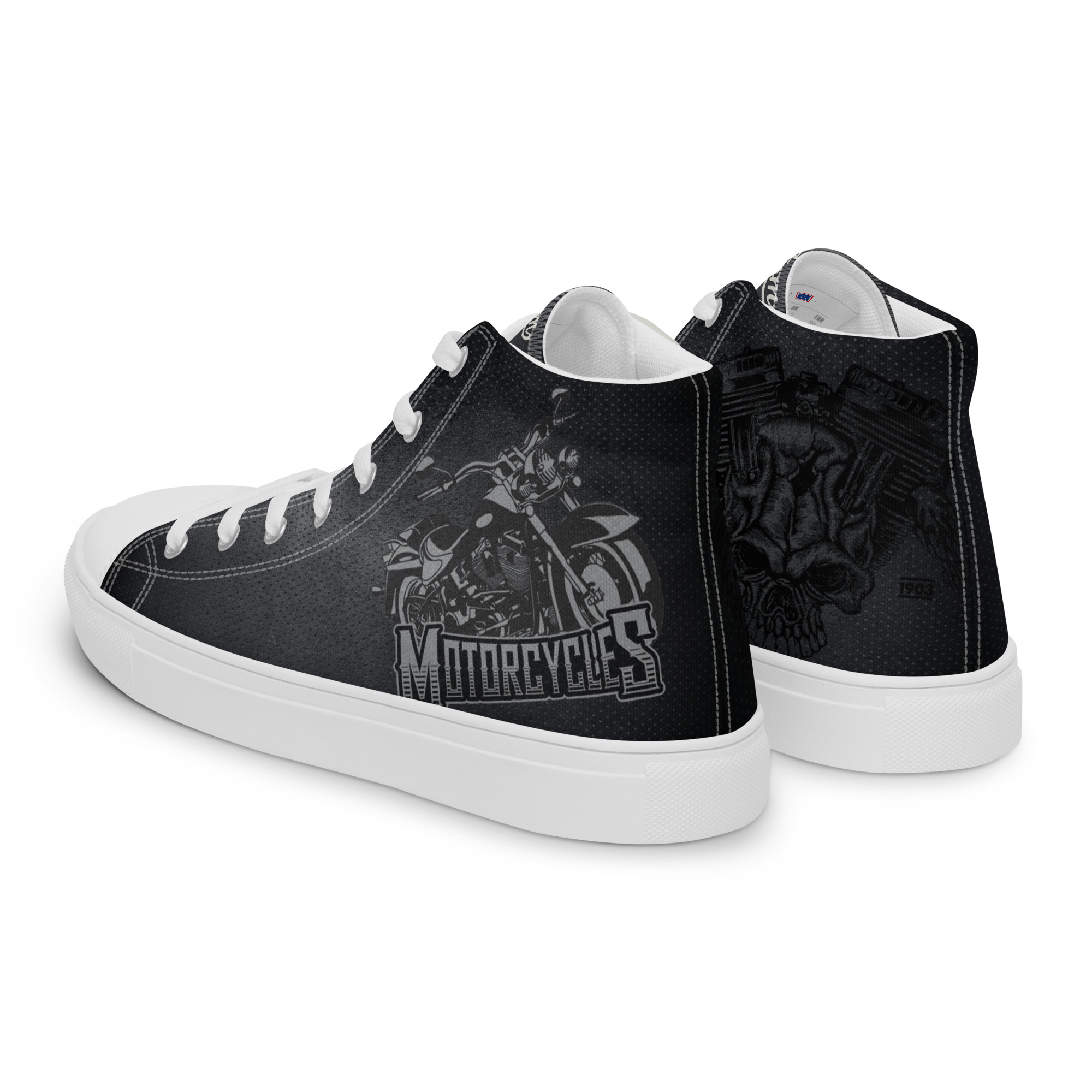 Baskets hautes en toile homme- BIKER – Image 6