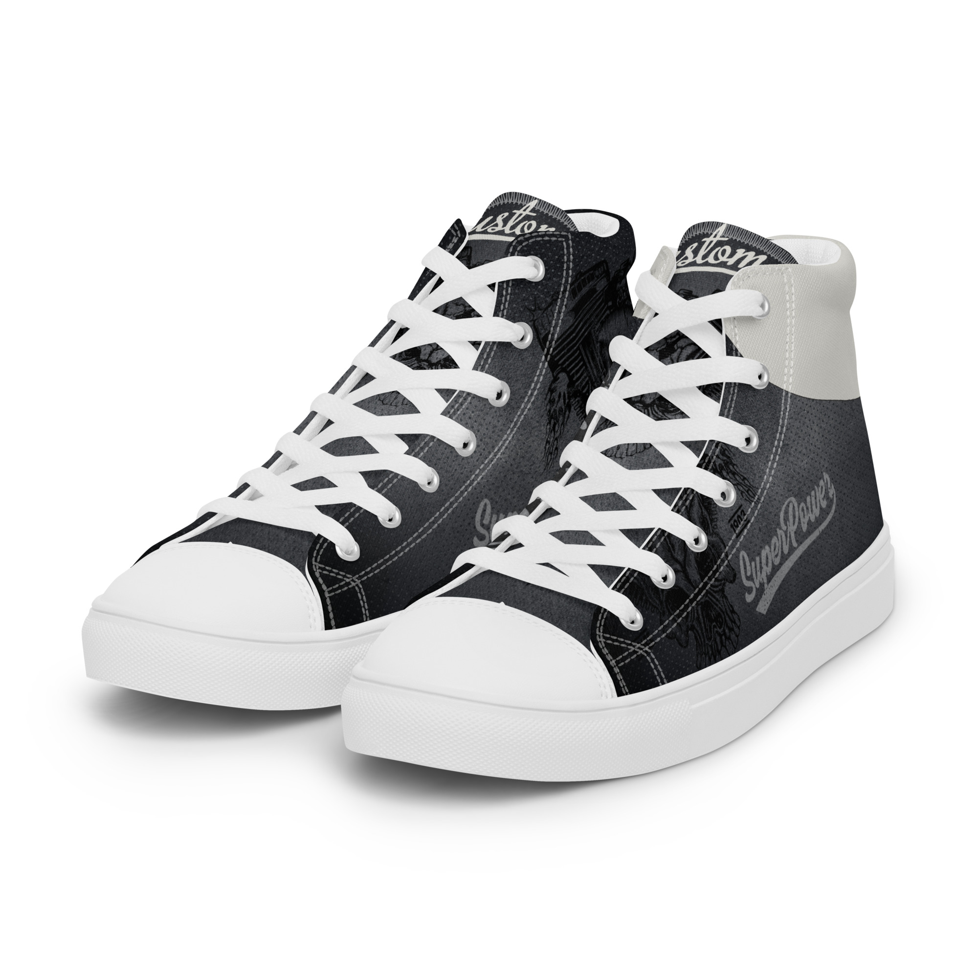 Baskets hautes en toile homme- BIKER – Image 10