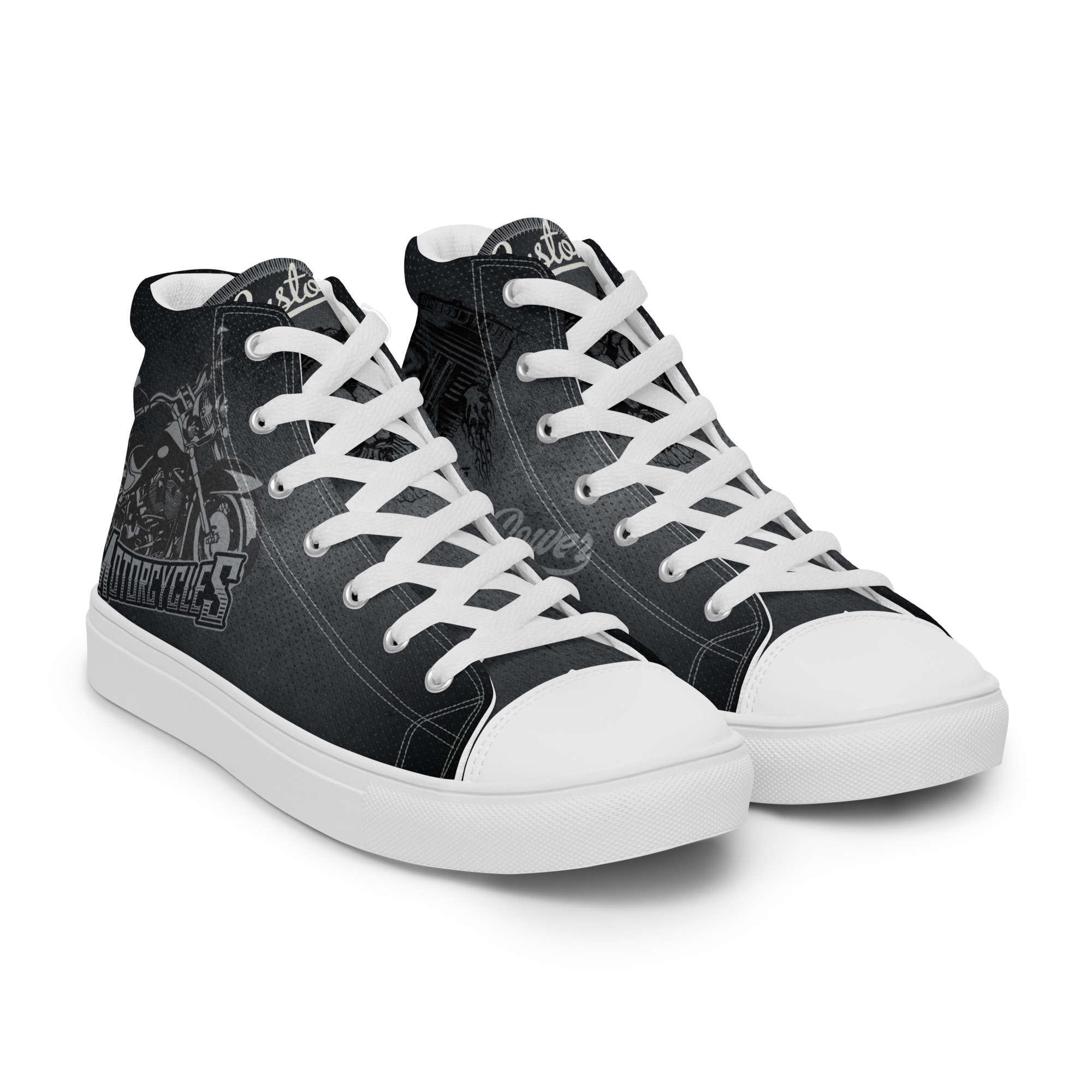 Baskets hautes en toile homme- BIKER