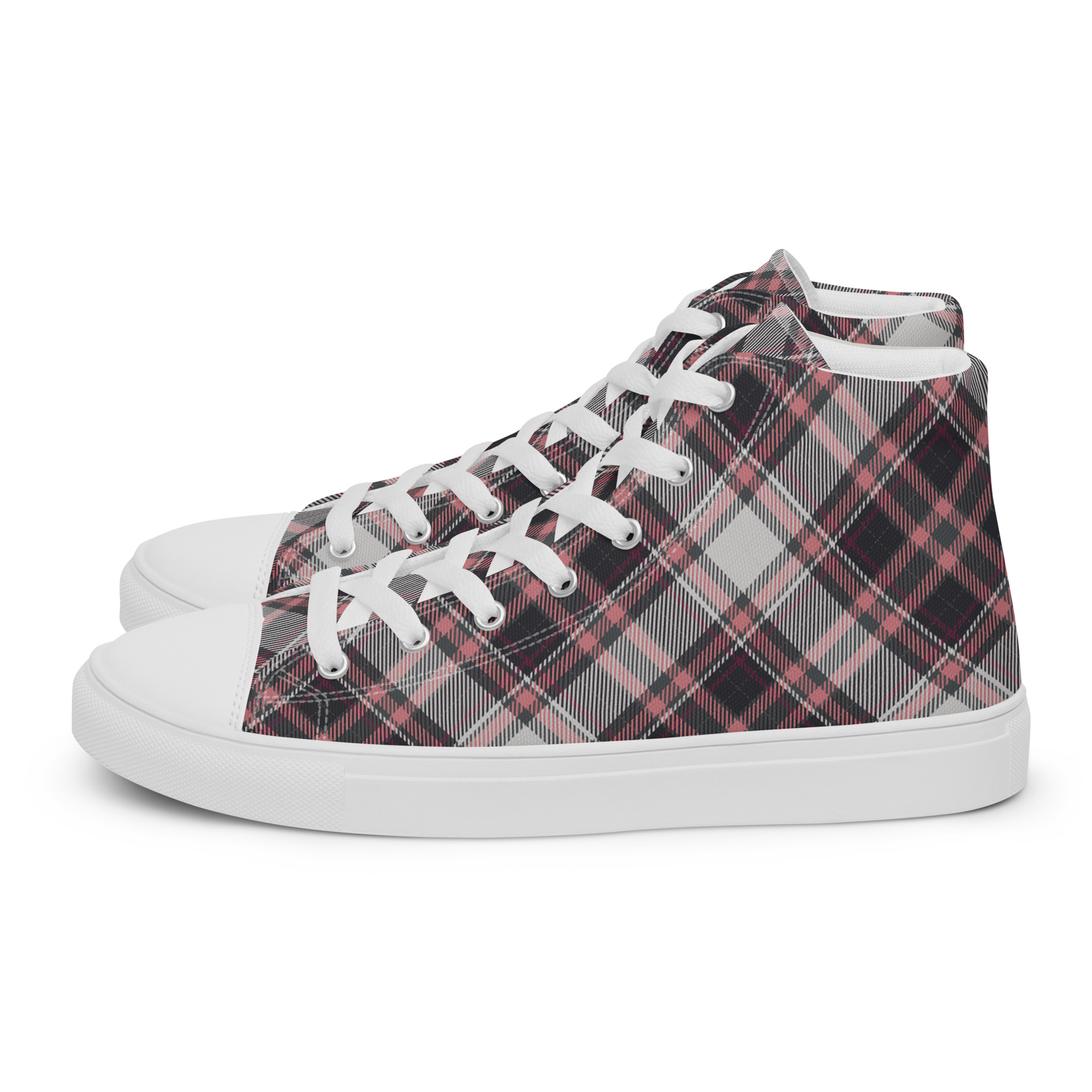 Baskets hautes en toile femme Style Écossais – Image 5