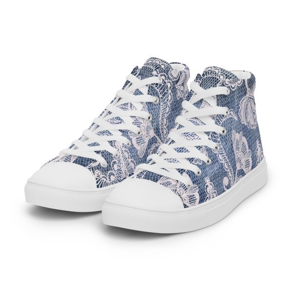 Nouvelle Collection Basket Haute Toile Femme Personnalisé, Jeans-Broderie et Bien d'autres...