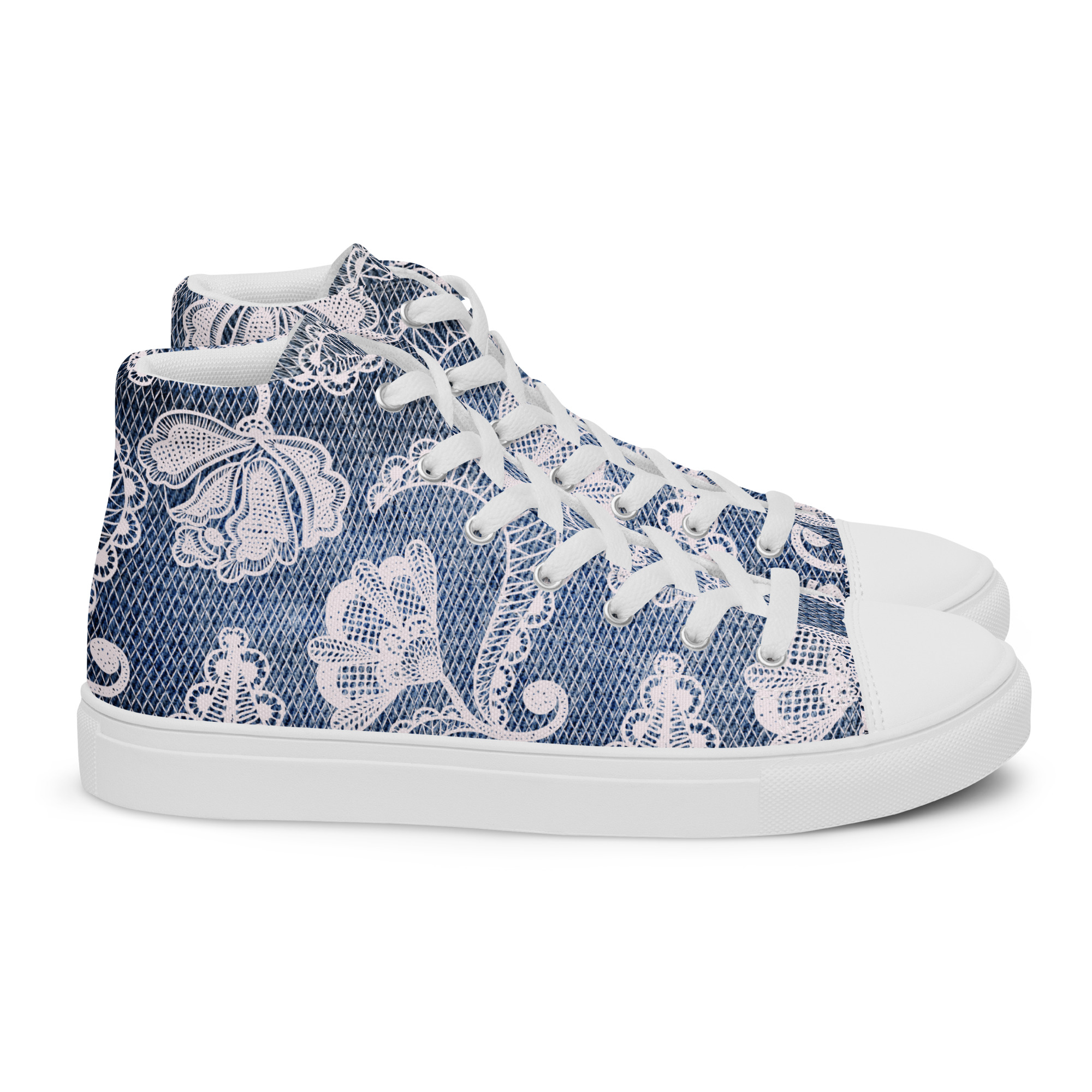 Baskets hautes en toile femme | Jeans Dentelle – Image 7