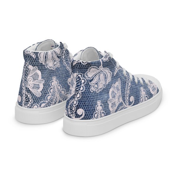 Baskets hautes en toile femme | Jeans Dentelle – Image 8