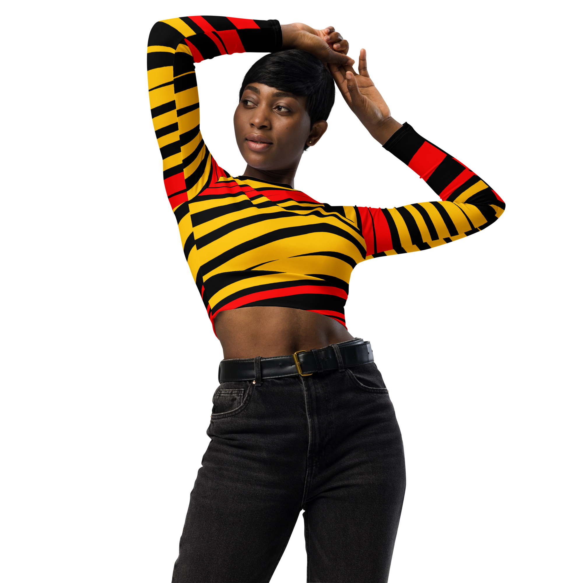 Haut coupé Femme manche Longue Colors Diagonal.png