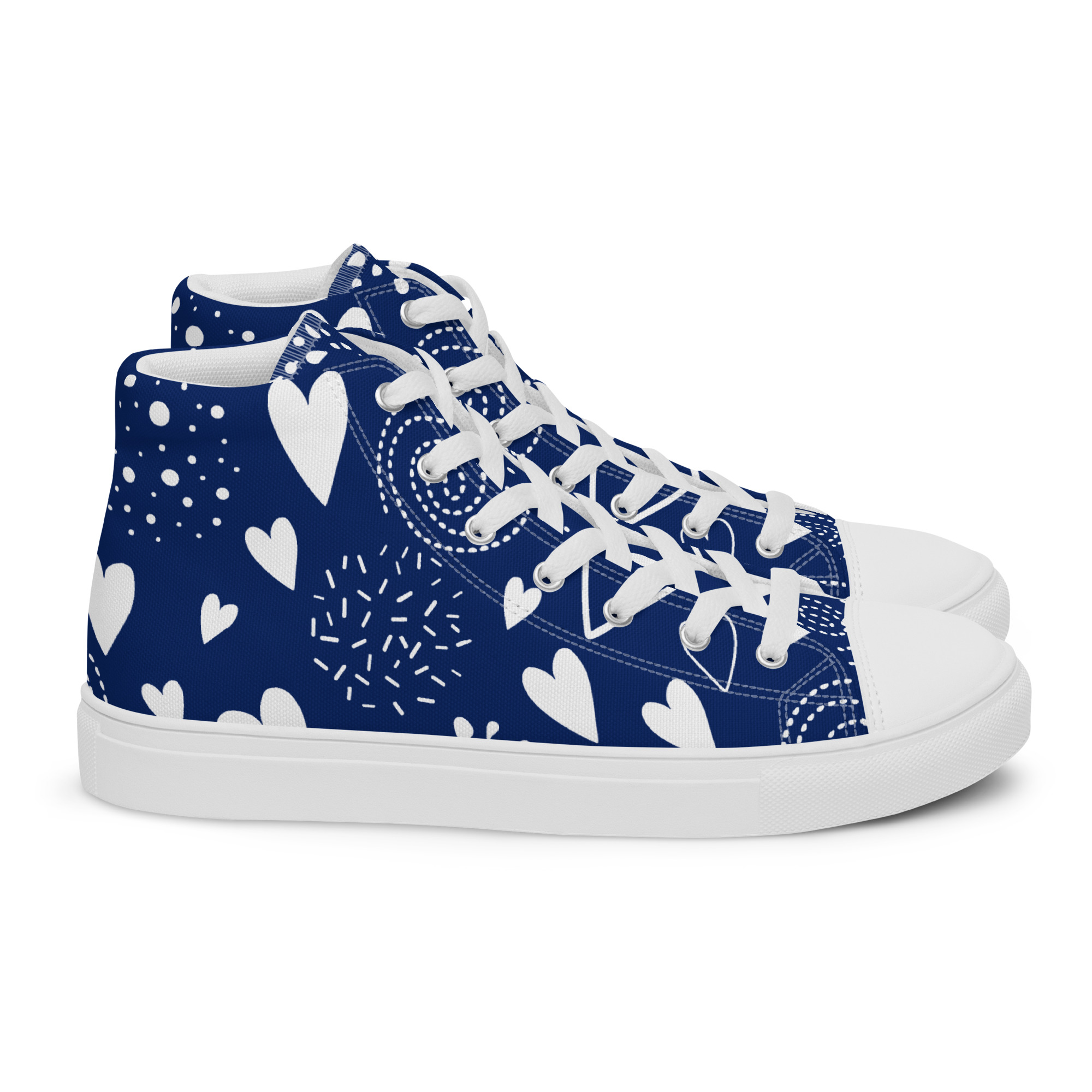 Baskets hautes en toile femme – Image 7