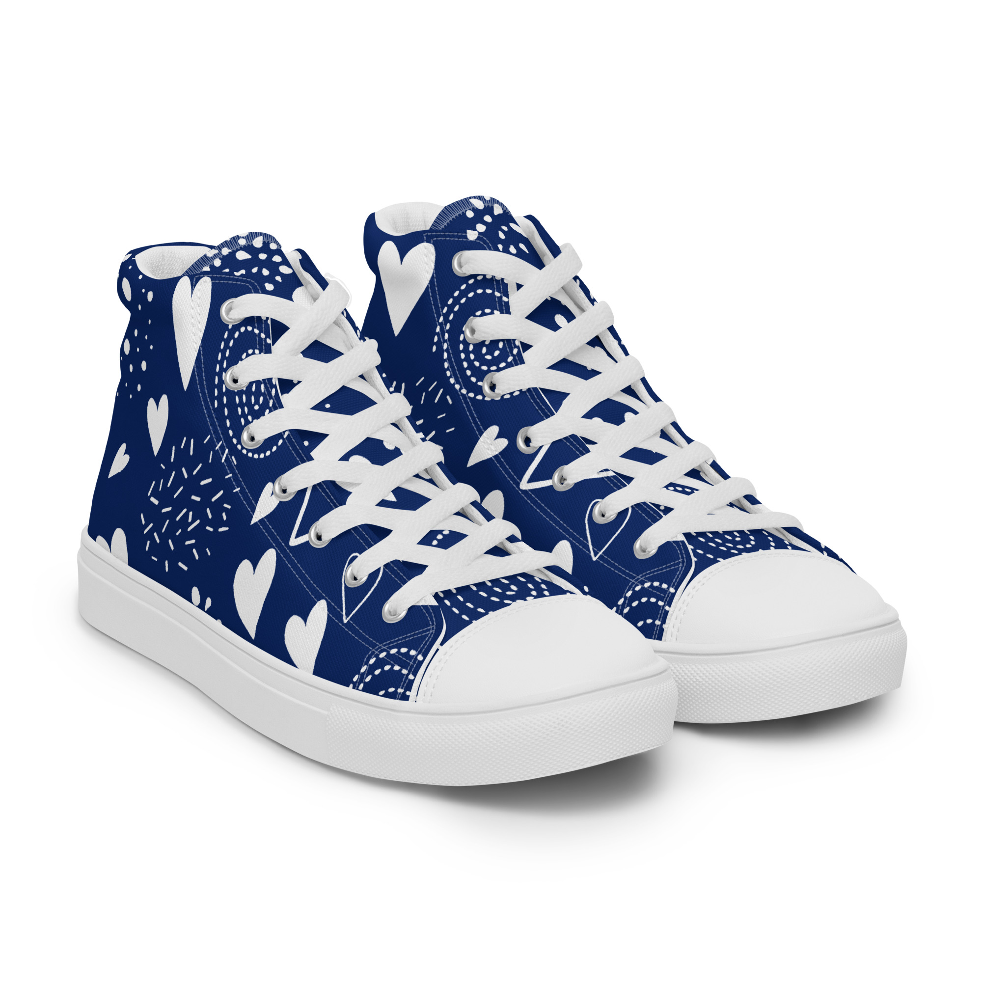 Baskets hautes en toile femme – Image 9